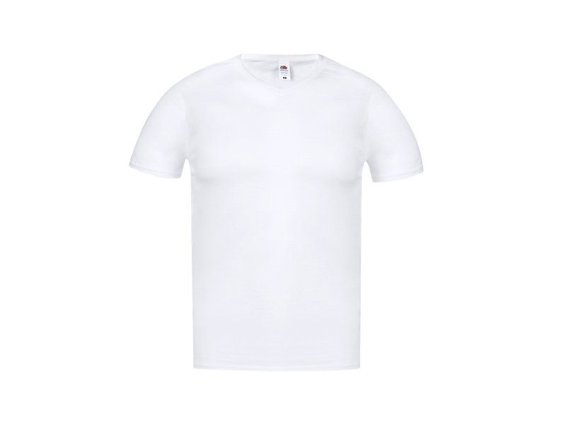 Wit T-Shirt Volwassene Iconic V-Neck