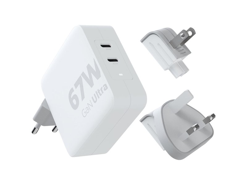 Xtorm XVC2067 GaN Ultra reislader van 67 W met USB-C PD kabel 100 W