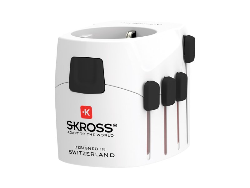 SKROSS Pro 3-polige wereldreisadapter