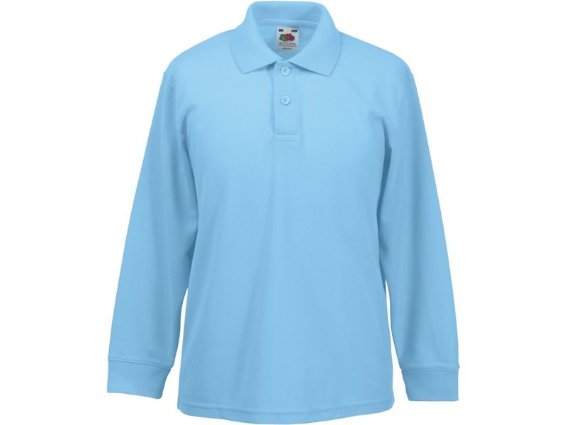 fruit of the loom long sleeve polo shirts