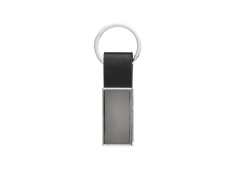 Luxe PU sleutelhanger RCS gerecycled zinc alloy