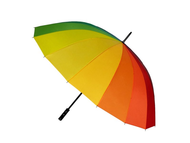 Falconetti - Regenboog paraplu - Handopening - Windproof -  125 cm