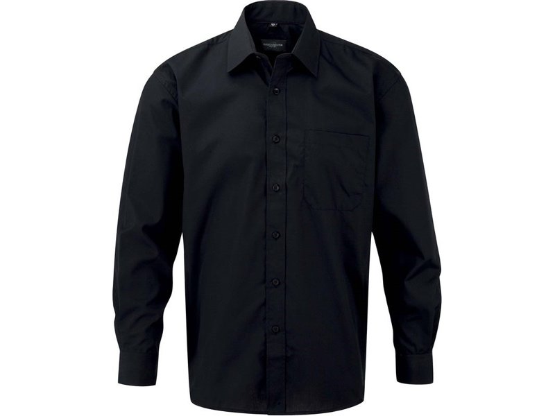 Russell Men's Ls Polycotton Poplin Shirt