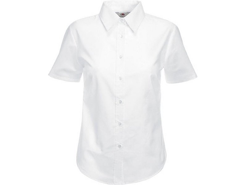 Fruit of the Loom Lady Fit Oxford Shirt Short Sleeves (65-000-0)