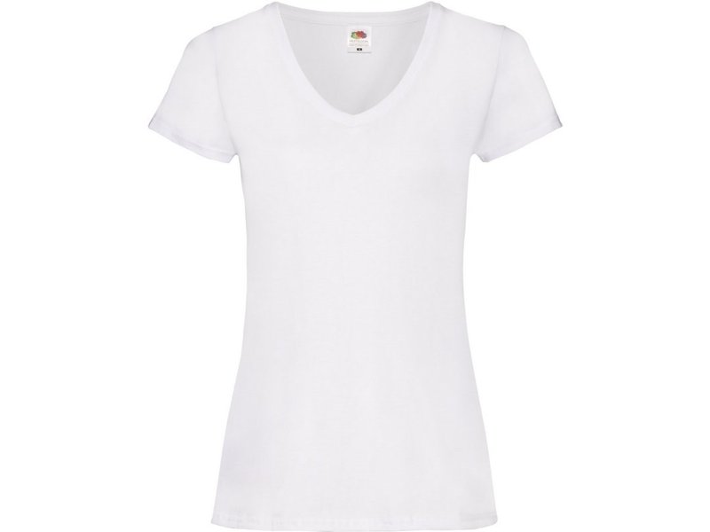 Fruit of the Loom Lady-fit Valueweight V-neck T (61-398-0)