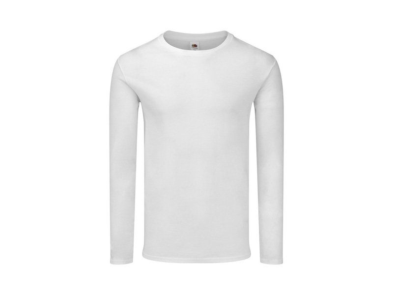 Wit T-Shirt Volwassene Iconic Long Sleeve T