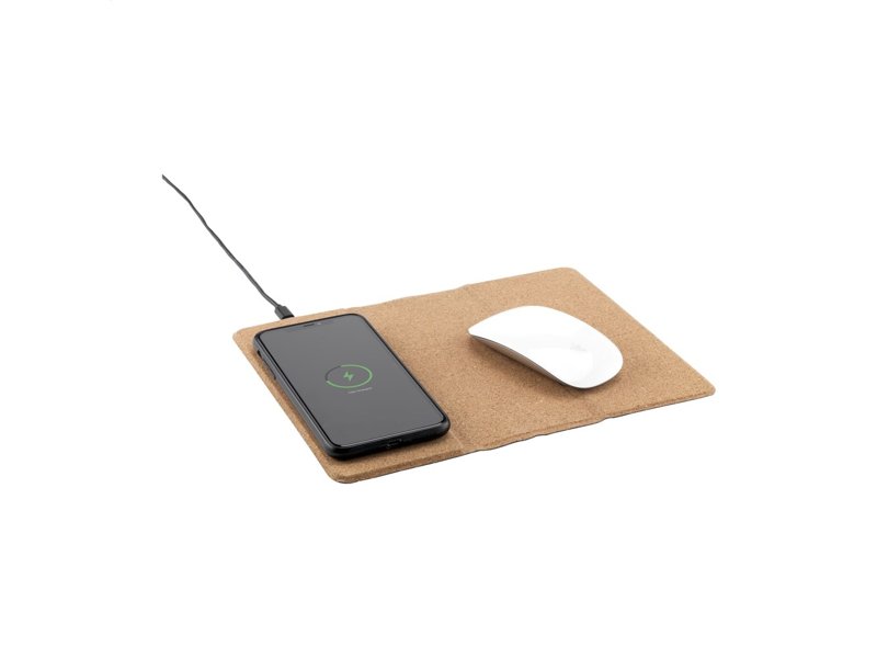 Cork Wireless Charging Mousepad muismat