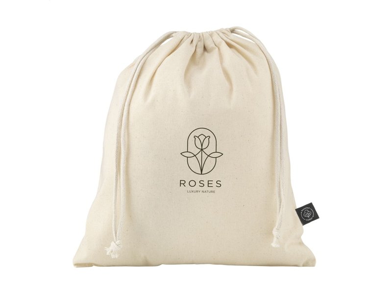 Gift Pouch Naturel GRS Recycled Cotton (150 g/m²) M