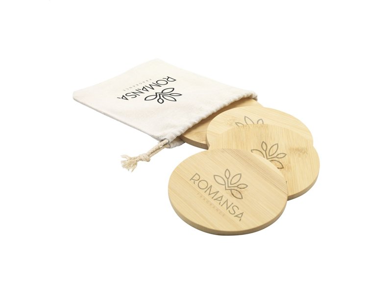 Bamboo Coaster Set onderzetters