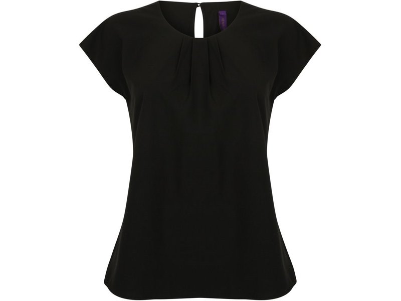 Henbury Ladies pleat front blouse