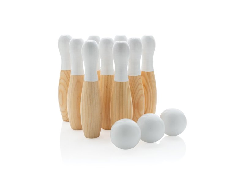 Houten skittles set