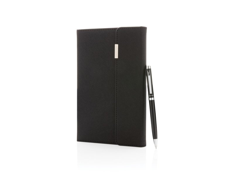 Swiss Peak deluxe A5 notitieboek en pen set