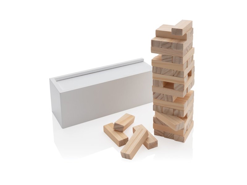 FSC® Deluxe houten tuimeltoren stapelspel