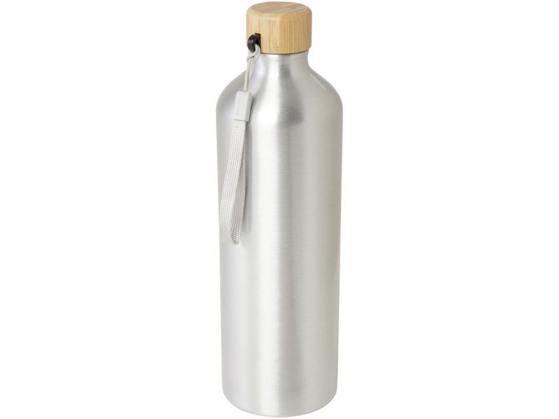 Malpeza 1000 ml waterfles van RCS-gecertificeerd gerecycled aluminium