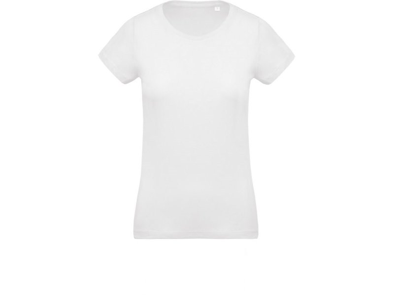 Kariban Dames-t-shirt BIO-katoen ronde hals