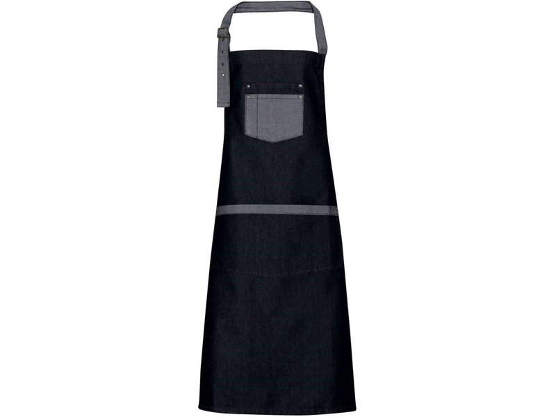 Premier Domain - Contrast denim bib apron