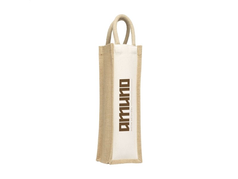 Jute Canvas Wine Bag wijntas