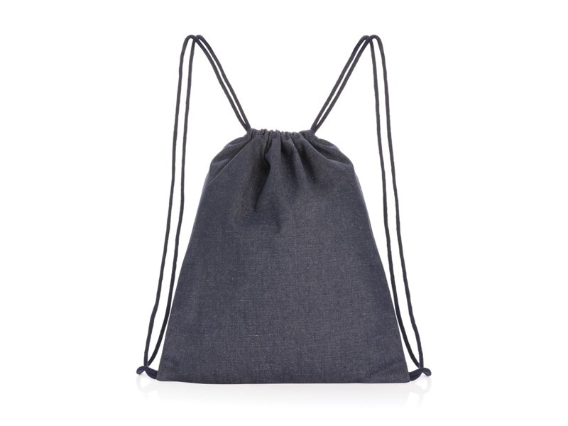 Impact AWARE™ recycled denim drawstring rugzak