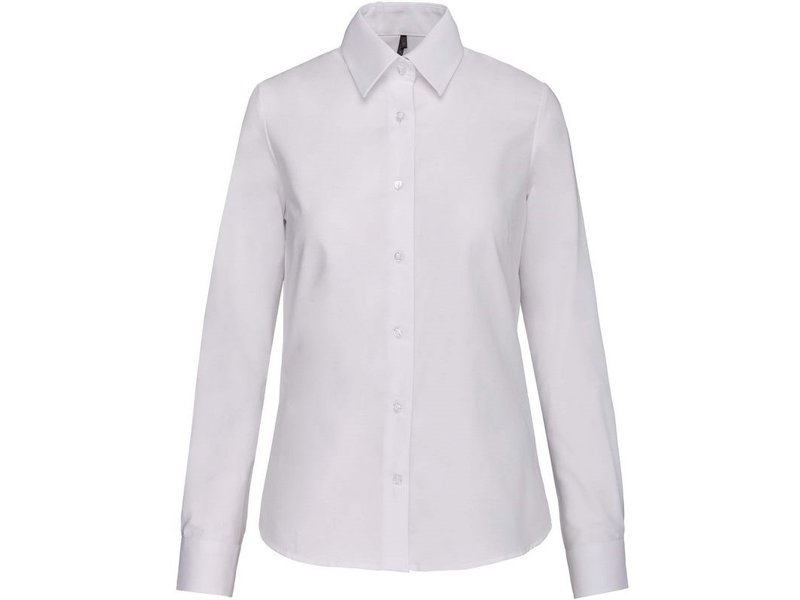 Kariban Dames oxford blouse lange mouwen