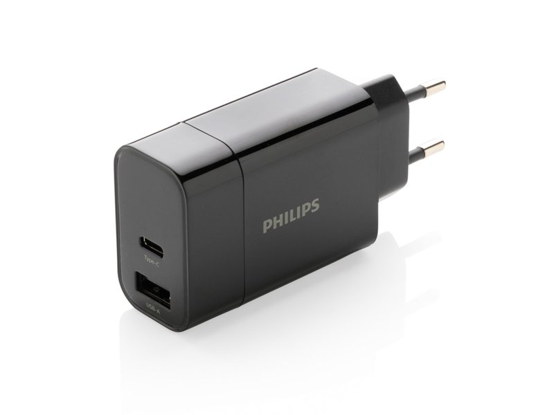 Philips 30W snellader met dual output en PD