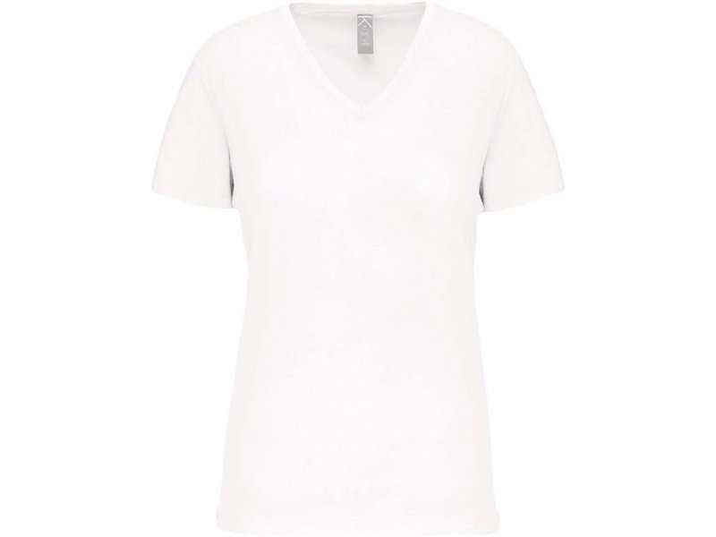 Kariban Dames-t-shirt BIO150 V-hals