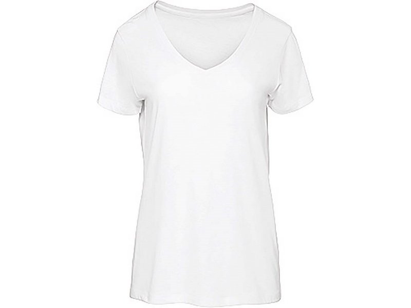 B&C Organic Cotton Inspire V-neck T-shirt / Woman