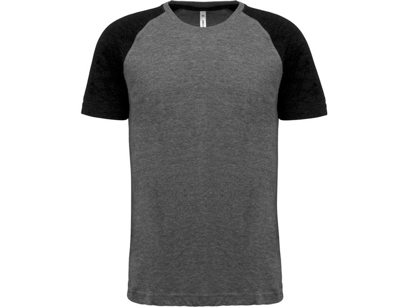 PROACT® Tweekleurig Triblend sport-t-shirt met korte mouwen volwassene