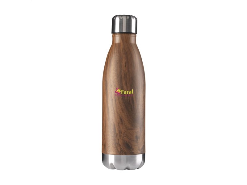 Topflask Wood 500 ml drinkfles