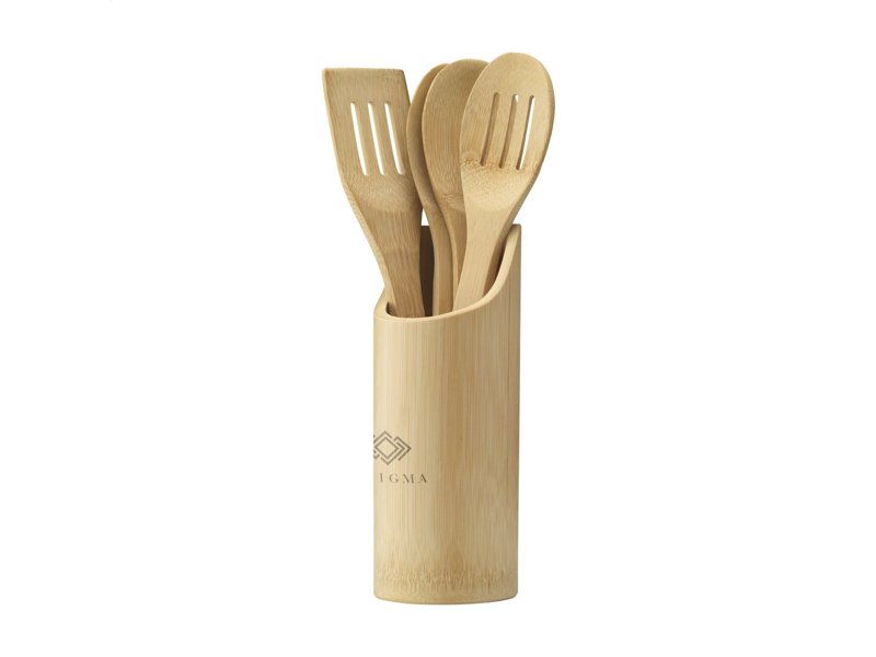 Bamboo cooking set keukengerei