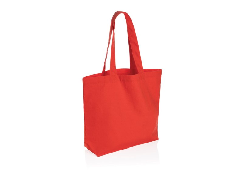 Impact Aware™ recycled canvas shopper met vakje 240gsm