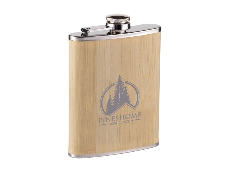 Hipflask Bamboo 200 ml heupfles