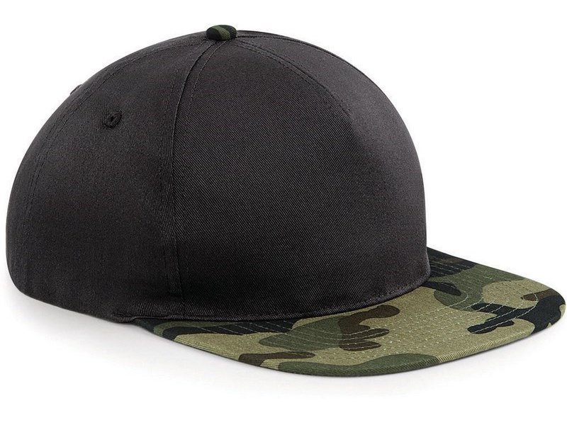 Beechfield Snapback met camouflageprint