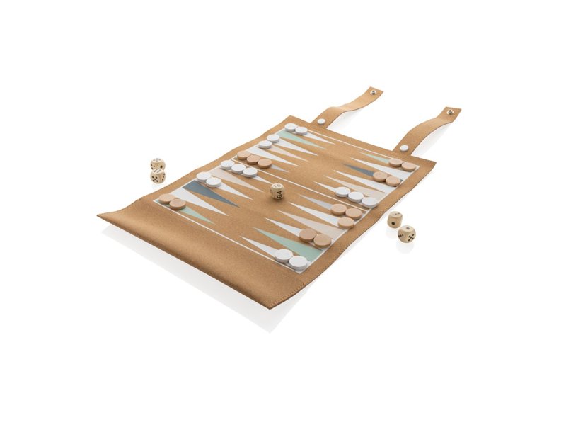 Britton kurk opvouwbare backgammon en damspel set