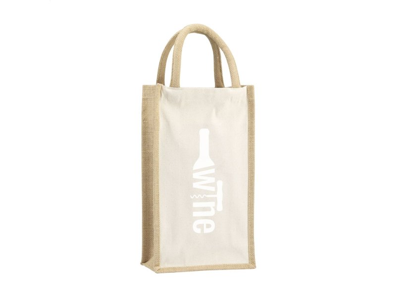 Jute Canvas Wine Bag wijntas