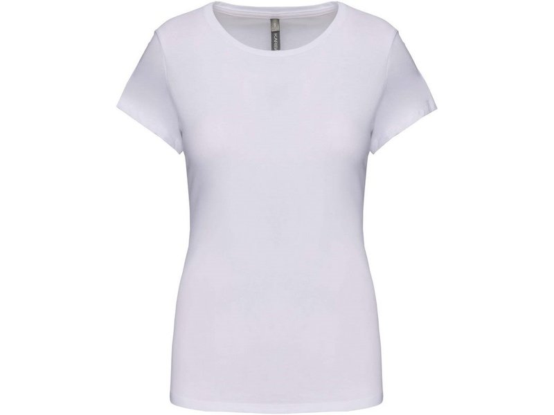 Kariban Dames-t-shirt ronde hals korte mouwen