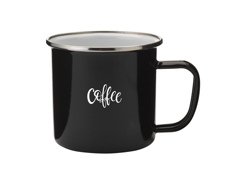 Retro Silver Emaille Mug mok