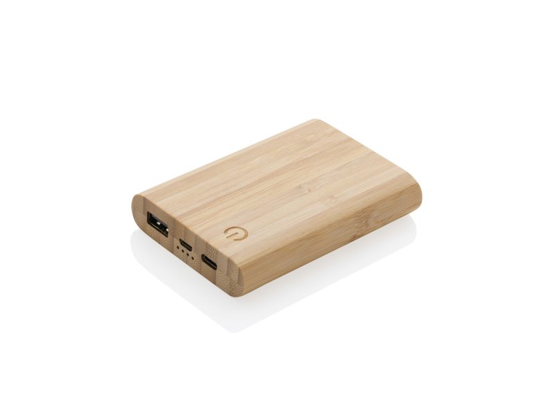 FSC® bamboe 5.000 mAh powerbank