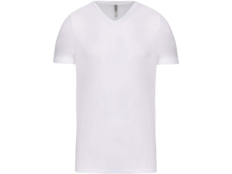 Kariban T-shirt korte mouwen V-hals