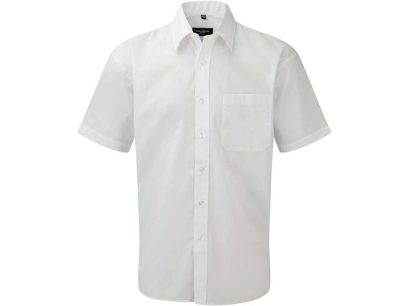 Russell Men's Ss Polycotton Poplin Shirt