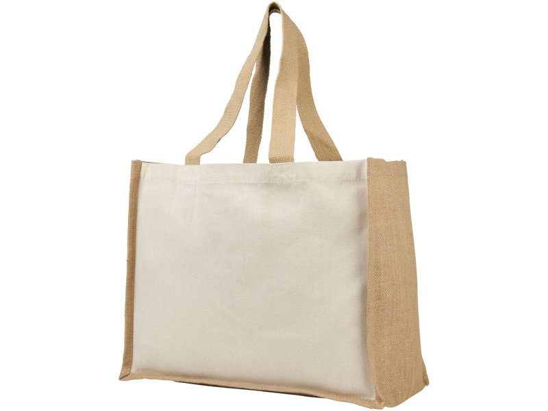 Varai 320 g/m² canvas en jute boodschappentas