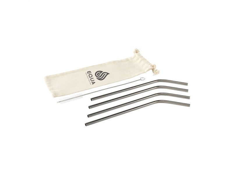 Reusable 4 pieces ECO Straw Set RVS rietjes